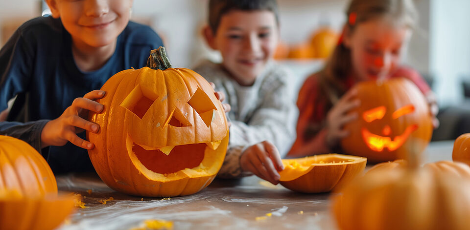 Kürbis schnitzen an der Ostsee - Halloween